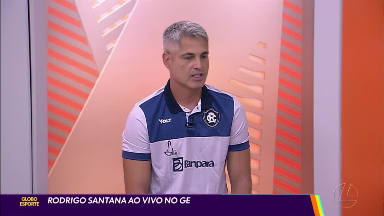 Rodrigo Santana, técnico do Remo, ao vivo no GE Pará