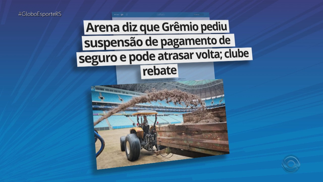 Grêmio pede suspensão de pagamento de seguro, diz Arena