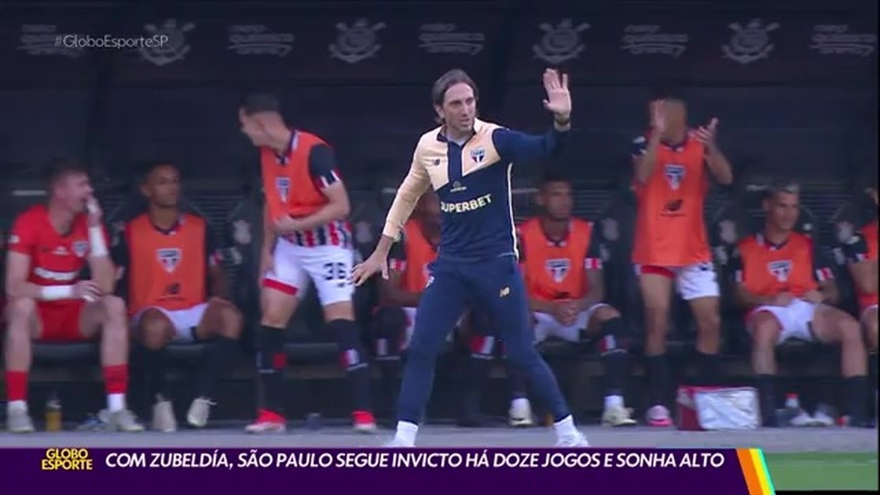 São Paulo de Zubeldía segue invicto com 12 jogos e sonha alto
