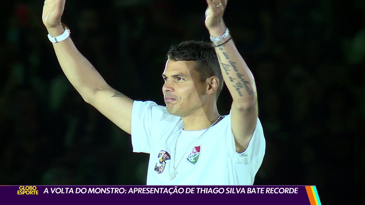 A volta do monstro: apresentação de Thiago Silva bate recorde