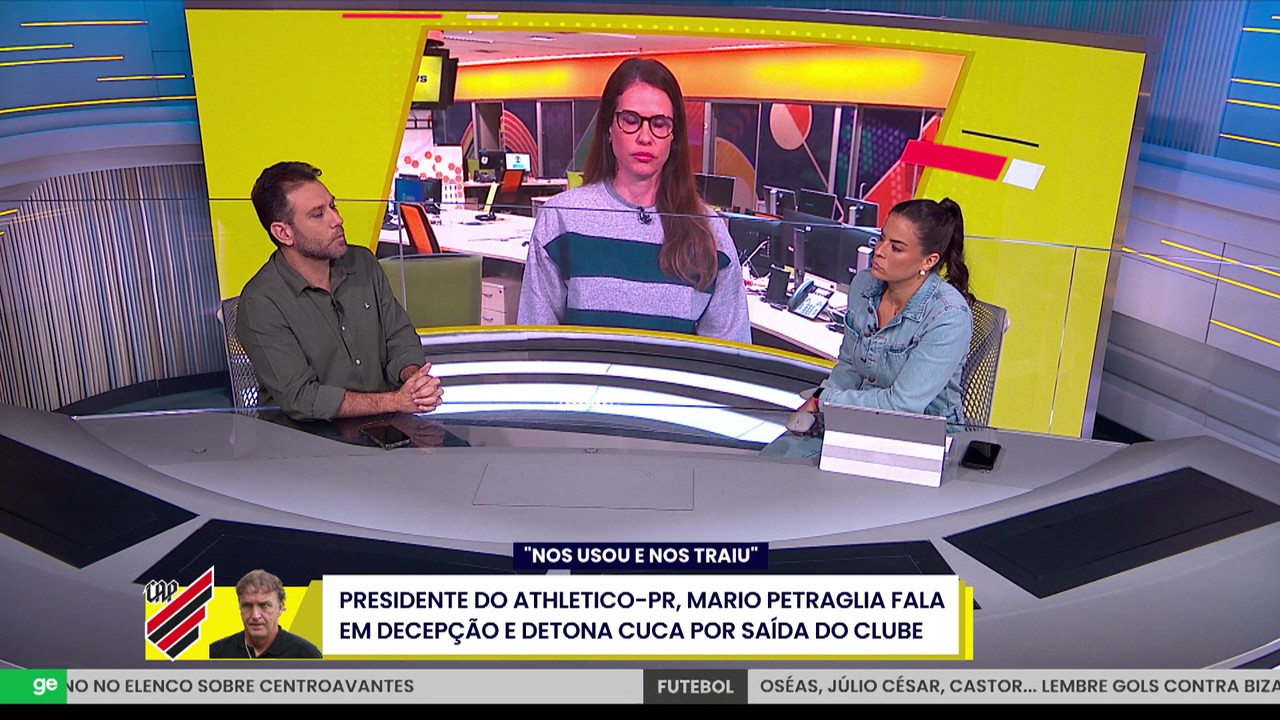 Sportv News comenta embate entre o técnico Cuca e Athletico-PR