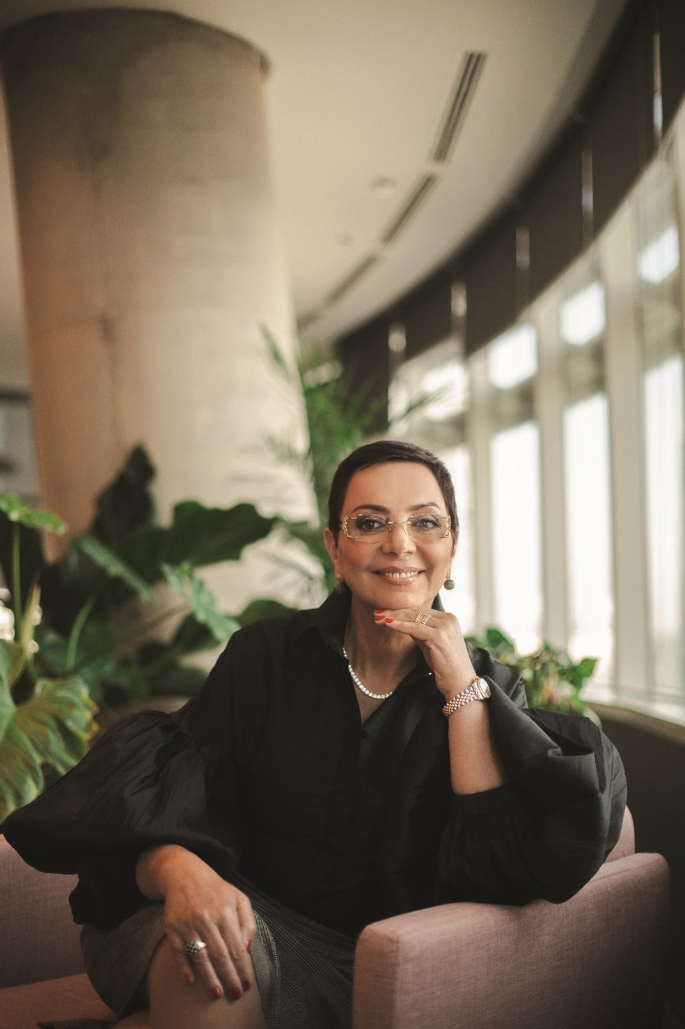 Tania Cosentino, fotografada no escritório da Microsoft, em São Paulo — Foto: Carine Wallauer