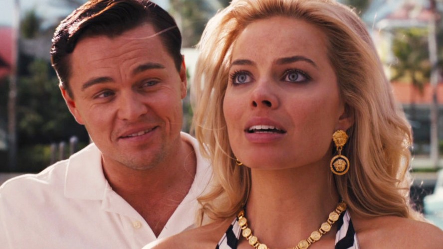 Leonardo DiCaprio e Margot Robbie em 'O Lobo de Wall Street'