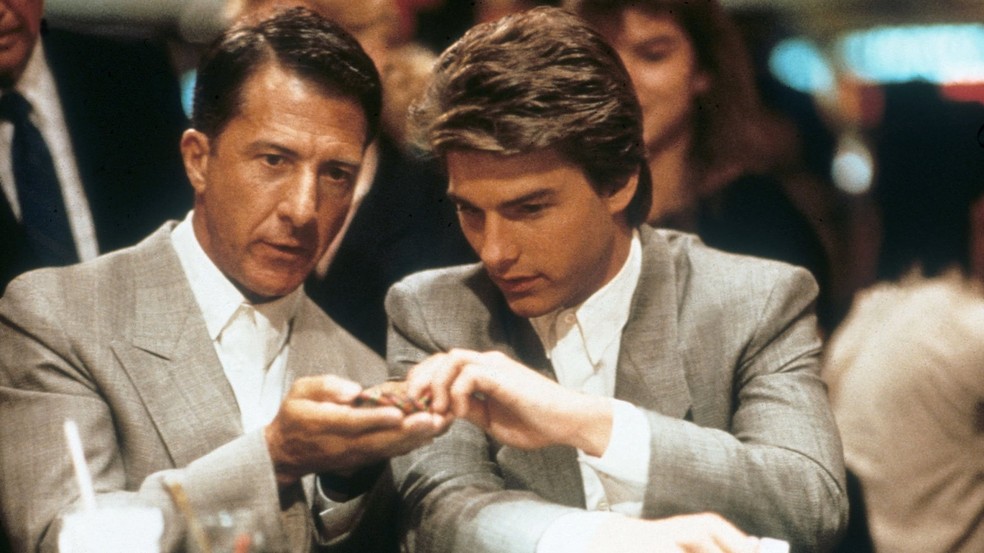 Dustin Hoffman e Tom Cruise em 'Rain Man' (1988) — Foto: Reprodução