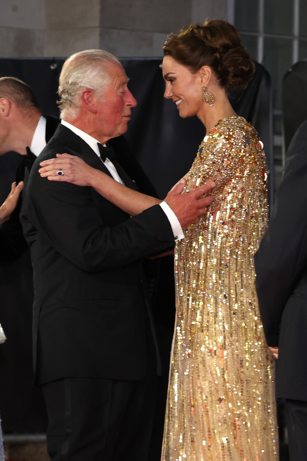 O Rei Charles III e a Princesa Kate Middleton em foto de setembro de 2021 — Foto: Getty Images