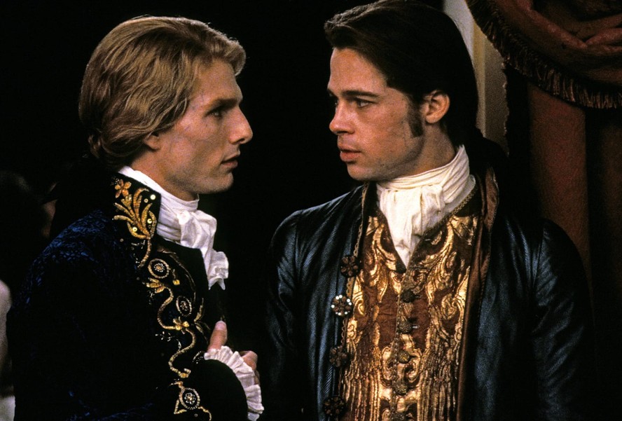 Tom Cruise e Brad Pitt em 'Entrevista com o Vampiro' (1994)
