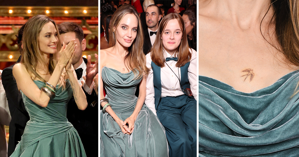 Agelina Jolie foi à entrega dos prêmios Tony junto com a filha Vivienne — Foto: getty