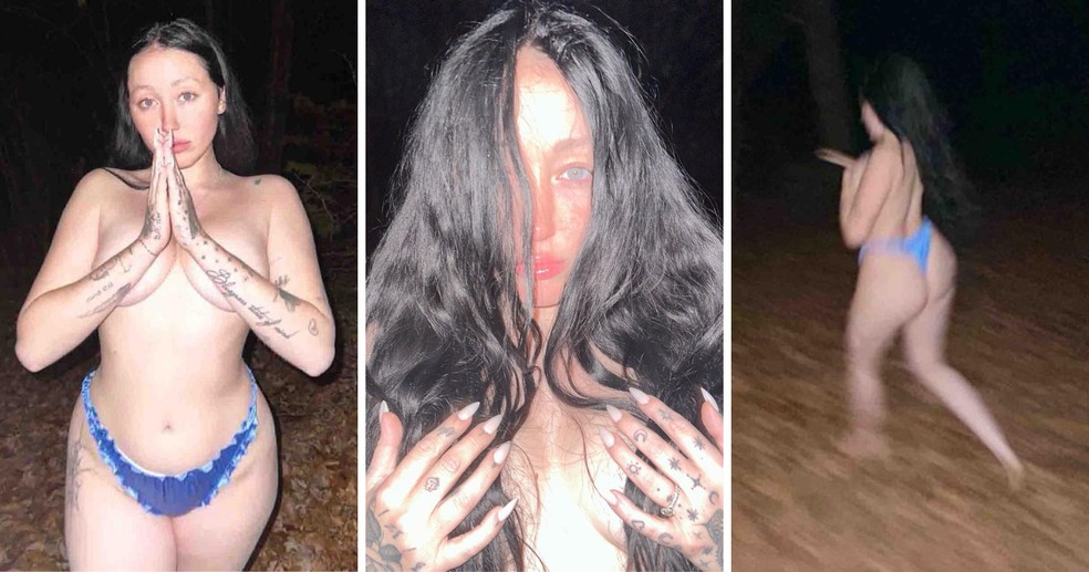 Noah Cyrus em ensaio sexy e sinistro — Foto: Reprodução/Instagram