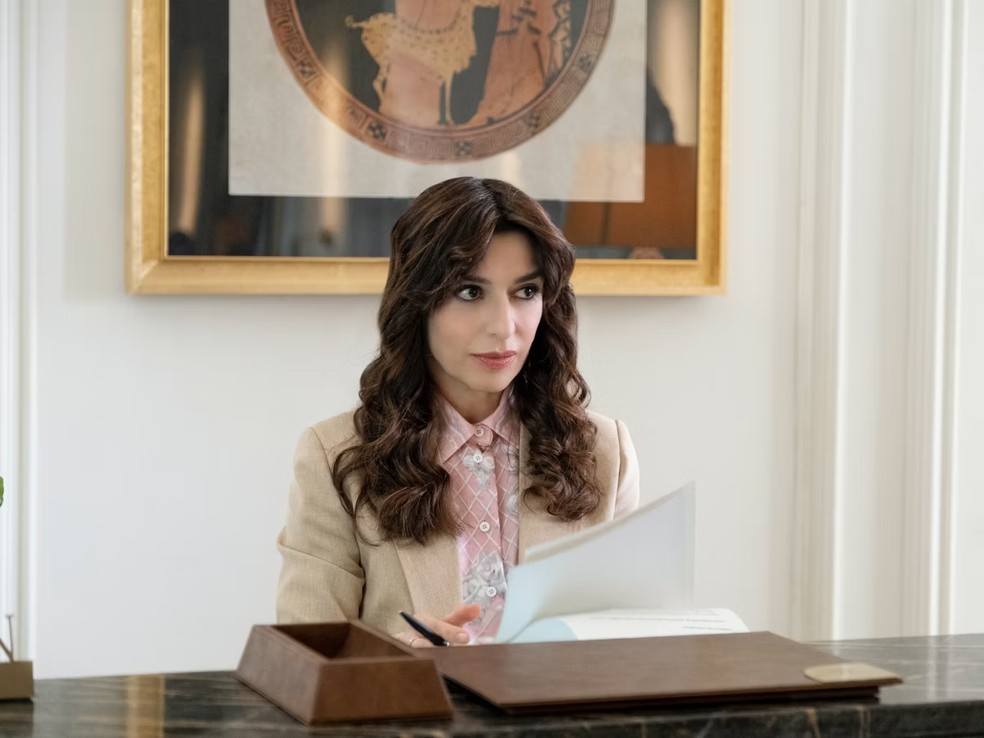 A atriz italiana Sabrina Impacciatore, que estrelará nova série no universo de 'The Office' — Foto: Reprodução | HBO