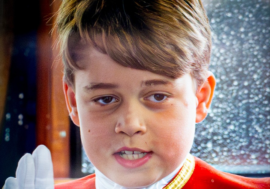 O Príncipe George, primogênito do Príncipe William e neto mais velho do Rei Charles III