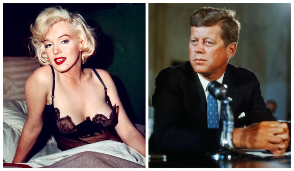 Marilyn Monroe (1926-1962) e John F. Kennedy (1917-1963) — Foto: Getty Images