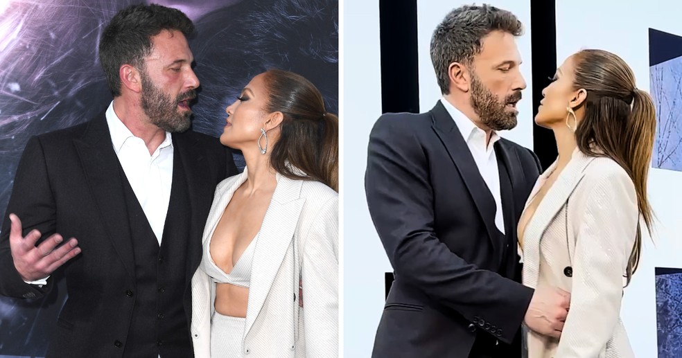 Jennifer Lopez e Ben Affleck na première do filme 'A Mãe'  — Foto: Getty Images