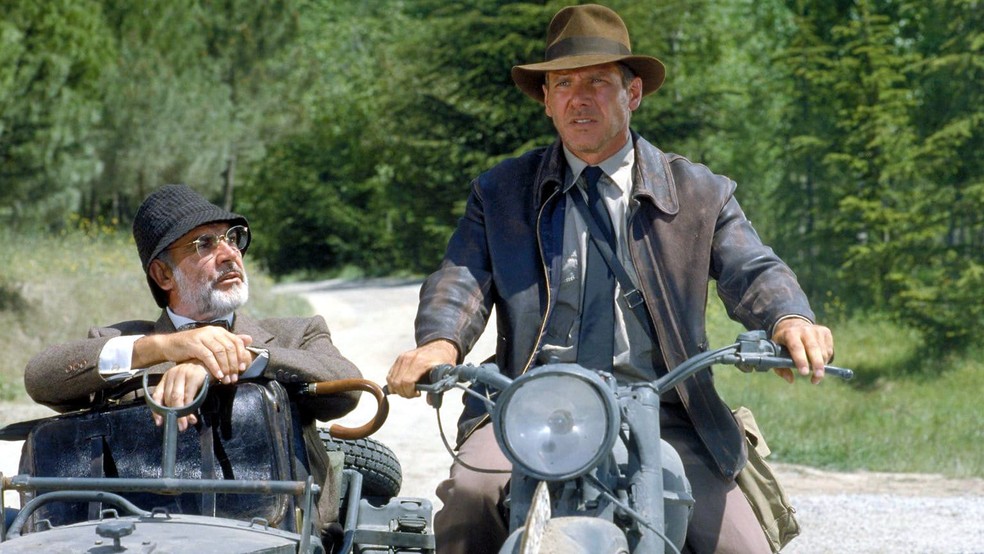 Sean Connery e Harrison Ford em 'Indiana Jones e a Última Cruzada' — Foto: Reprodução