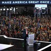 Ex-presidente dos EUA e candidato à Presidência, Donald Trump discursa na Convenção Nacional Republicana em Milwaukee - Pedro UGARTE / AFP