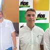 Prefeito JHC com Arthur Lira e Rafael Brito com Renan Calheiros - Reprodução/Instagram e Divulgação