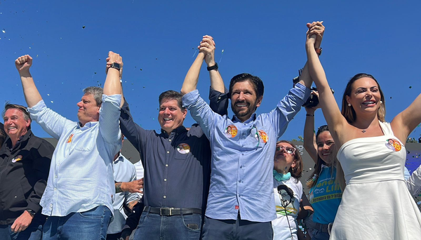 Nunes lança candidatura à reeleição em SP ao lado de Bolsonaro e Tarcísio 