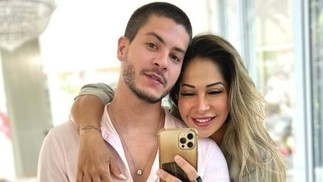 Arthur Aguiar era casado com Maíra Cardi quando foi campeão do "BBB 22". Alguns meses após o reality chegar ao fim, o casal anunciou o término — Foto: Reprodução/Instagram