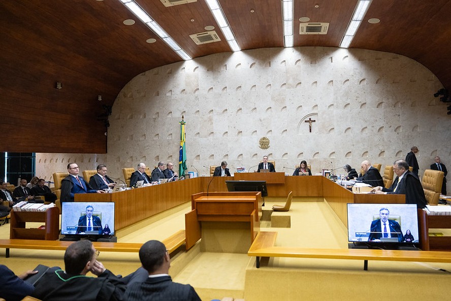 Plenário do STF durante sessão de julgamento