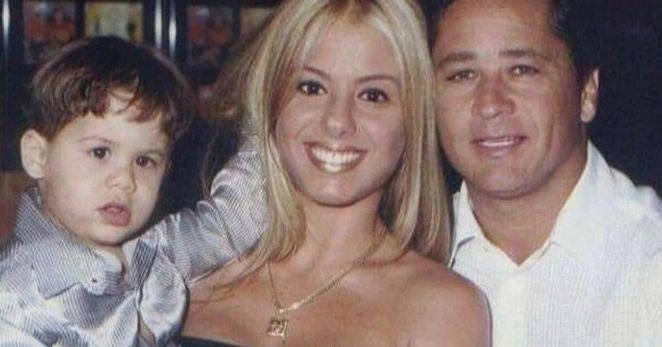 Poliana Rocha e Leonardo em foto antiga com Zé Felipe