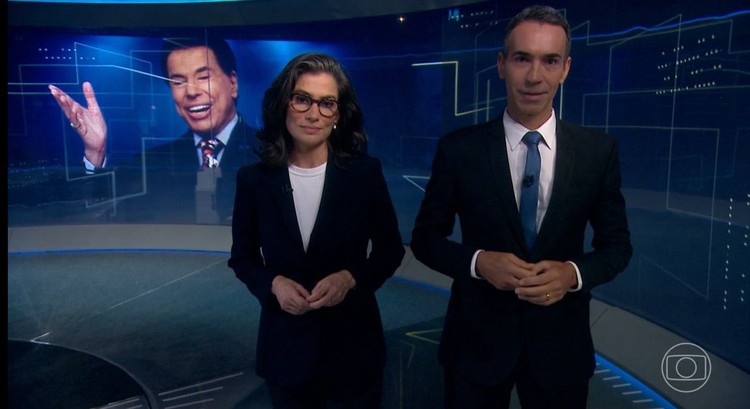 Renata Vasconcellos e Cesar Tralli na cobertura especial do 'Jornal Nacional'