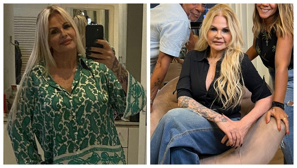 Monique Evans: antes e agora — Foto: Reprodução/Instagram