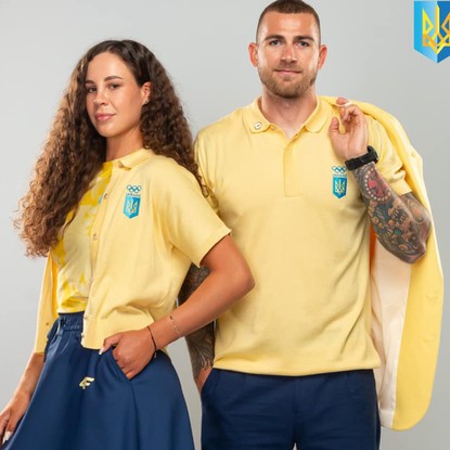 Uniforme abertura Olimpíadas Ucrânia