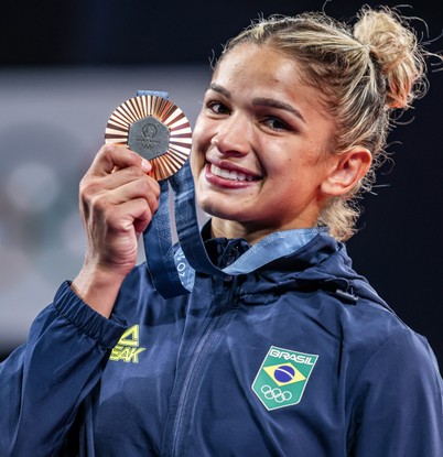 Larissa Pimenta venceu o bronze no Judô