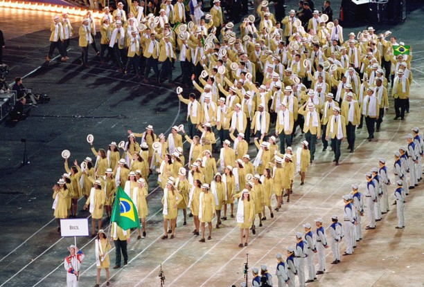 O time do Brasil nas Olimpíadas de Sidney, na Austrália, no ano 2000