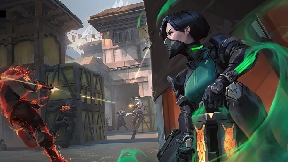 Valorant está disponível no FPS e é um FPS futurista — Foto: Divulgação/Riot Games