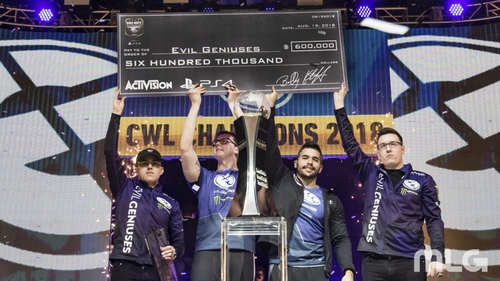 Evil Geniuses levou o título da CWL Championship 2018 — Foto: Divulgação/Major League Gaming