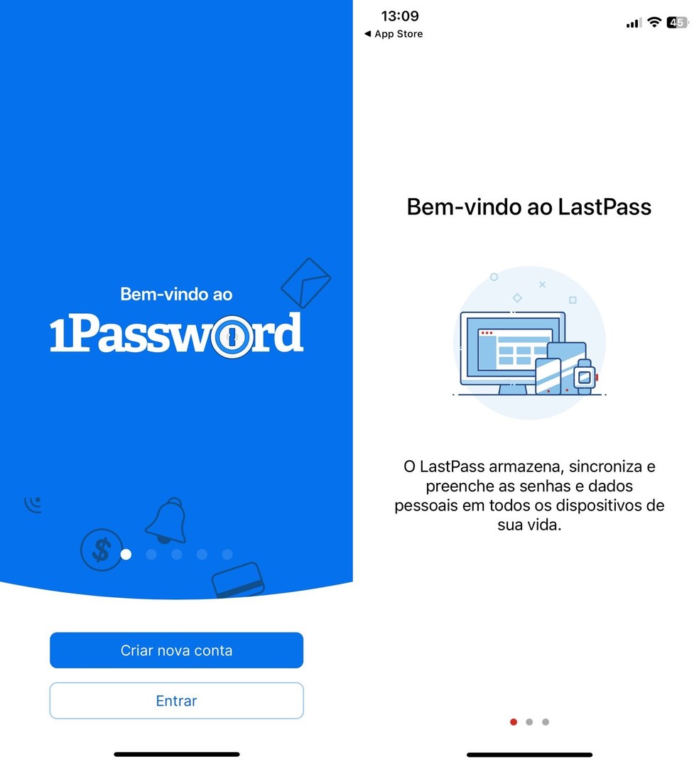 Apps como o 1Password ou LastPass podem ajudar a manter senhas protegidas  — Foto: Reprodução/Clara Fabro