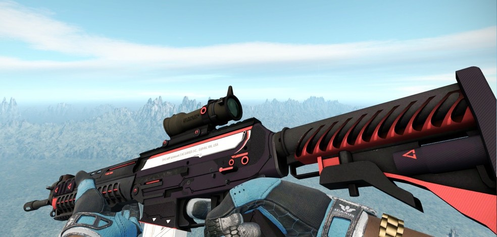 O rifle de assalto SG 553 no CS:GO é exclusivo do lado terrorista — Foto: Reprodução/Neshastore