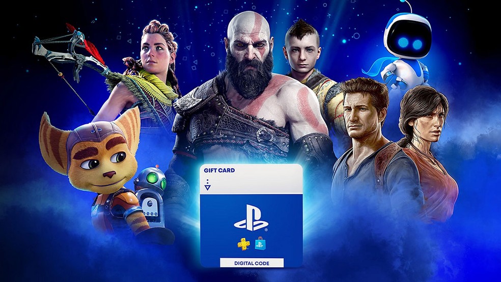 Jogadores podem de certa forma parcelar o PS Plus ao usar um Cartão Presente (Gift Card) para pagar a assinatura e parcelar a compra do cartão — Foto: Reprodução/PlayStation