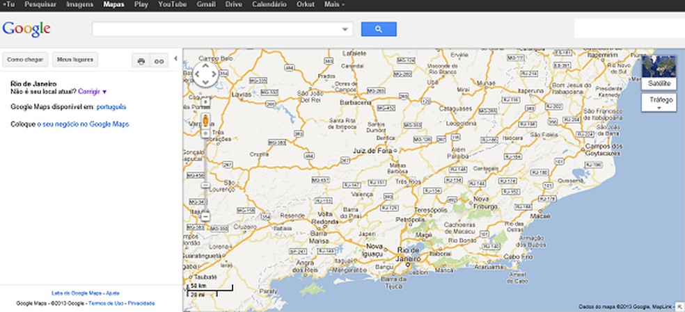 Google Maps permite saber da previsão do tempo (Foto: Reprodução/Aline Jesus) — Foto: TechTudo