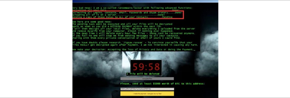 Qual é ransomware o mais perigoso? — Foto: Reprodução/PSafe blog