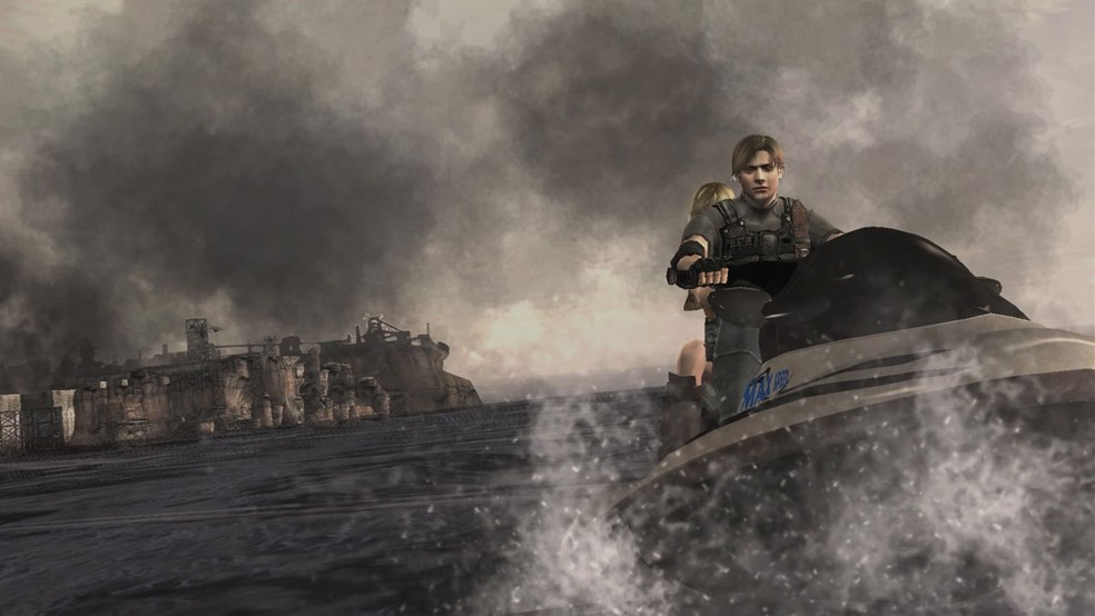 A fuga de Jet Ski no final de Resident Evil 4 pontua uma das tradições da série que queremos ver também em Resident Evil 4 Remake — Foto: Reprodução/Rafael Monteiro