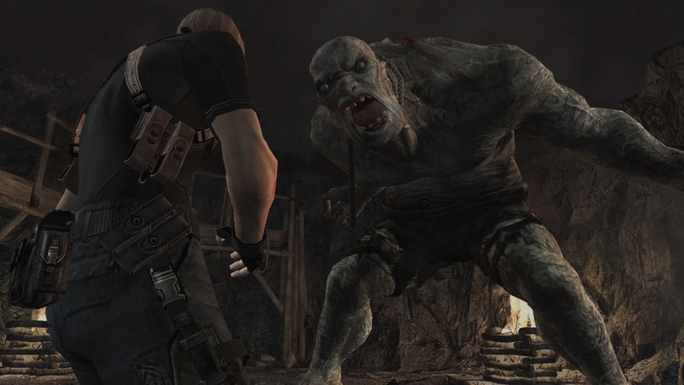 O monstro El Gigante é uma das criaturas mais marcantes do início do jogo e precisa estar em Resident Evil 4 Remake — Foto: Reprodução/Rafael Monteiro