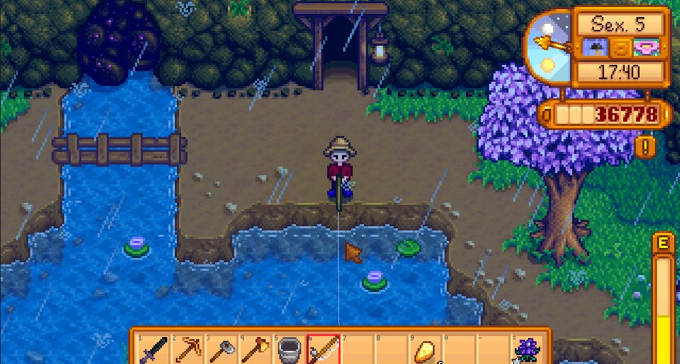 Em Stardew Valley, você assume a fazenda de seu falecido avô — Foto: Reprodução/Róbson Martins