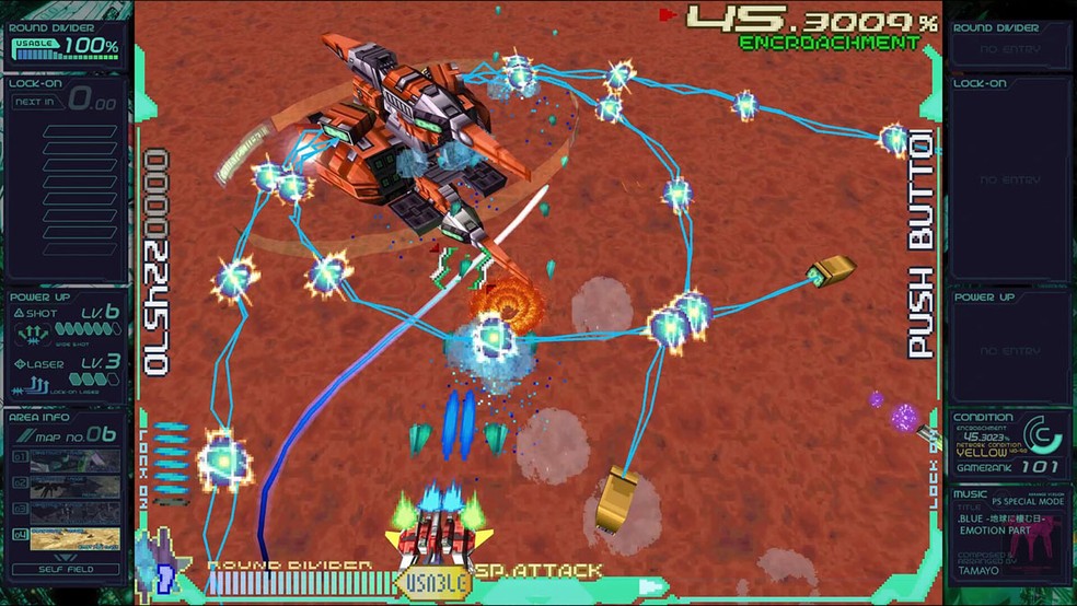 Ray'z Arcade Chronology traz os clássicos jogos de nave RayForce, RayStorm e RayCrisis remasterizados dos fliperamas — Foto: Reprodução/Steam