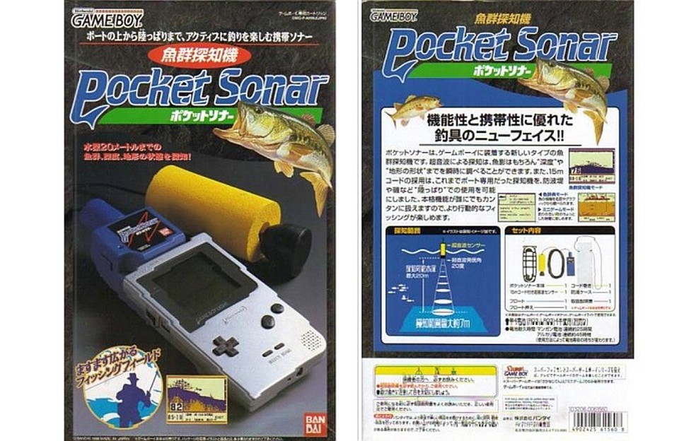 Pocket Sonar não era um brinquedo, o acessório para Game Boy permitia localizar peixes de verdade (Foto: Reprodução / ausretrogamer) — Foto: TechTudo