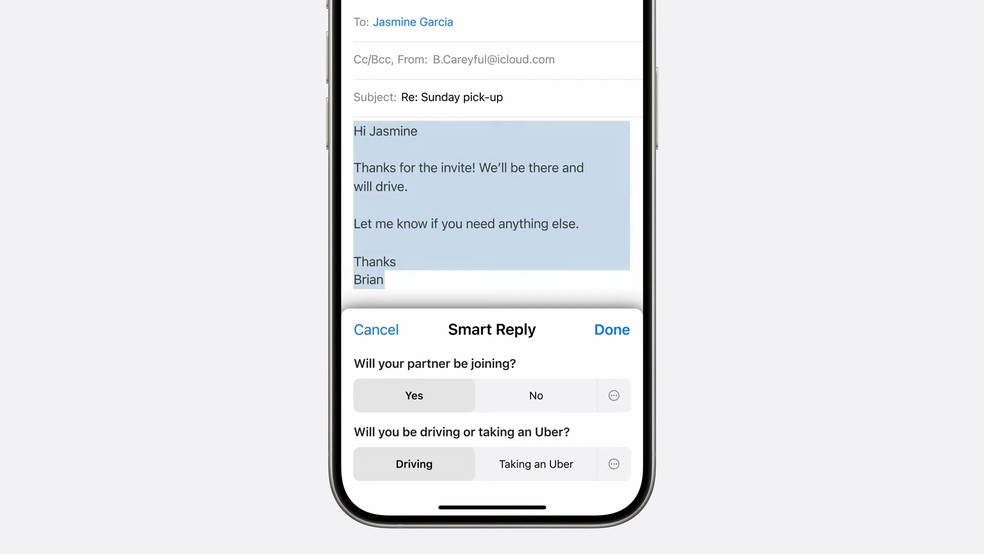 Será possível digitar textos em dois idiomas no iOS 18 — Foto: Reprodução/Apple