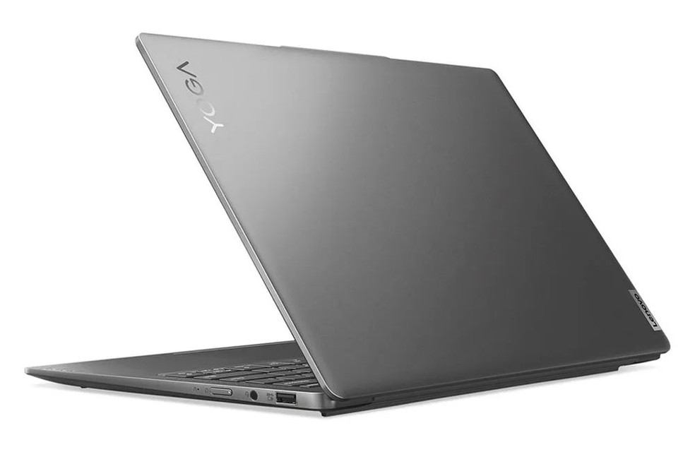 Lenovo Yoga Slim 6i está disponível somente na cor cinza — Foto: Divulgação/Lenovo