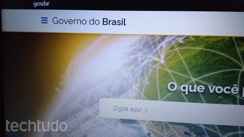 gob.br é o portal único do Governo Federal — Foto: Gabrielle Ferreira/TechTudo