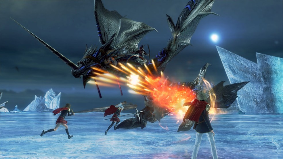 Final Fantasy Type-0 HD é um jogo de RPG sobre uma classe de alunos de elite enviados para ajudar na guerra — Foto: Reprodução/Steam