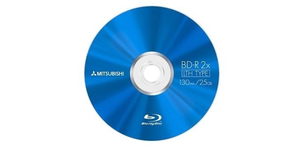 Blu-ray é o formato de mídia física sucessor do DVD (Foto: Divulgação/Mitsubishi) — Foto: TechTudo