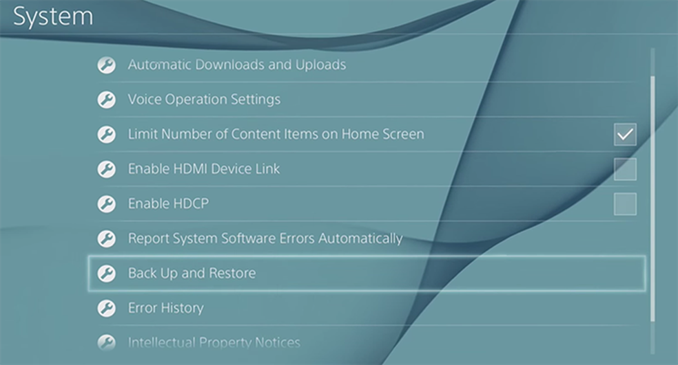 Vá até Fazer backup e restaurar (Foto: Reprodução) — Foto: TechTudo