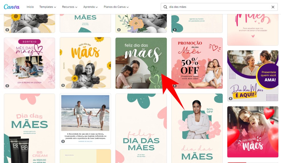 Lembrancinhas de Dia das Mães 2022: veja como fazer cartão no Canva para enviar na data — Foto: Reprodução/Rodrigo Fernandes