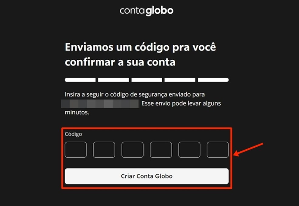 Depois de digitar o código correto recebido, você pode assistir a Bahia x Fortaleza hoje — Foto: Reprodução/Gabriela Andrade