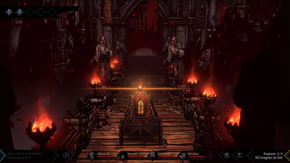 Darkest Dungeon é um ótimo RPG, mas que exige esforço para entender todas as suas mecânicas — Foto: Reprodução/Steam