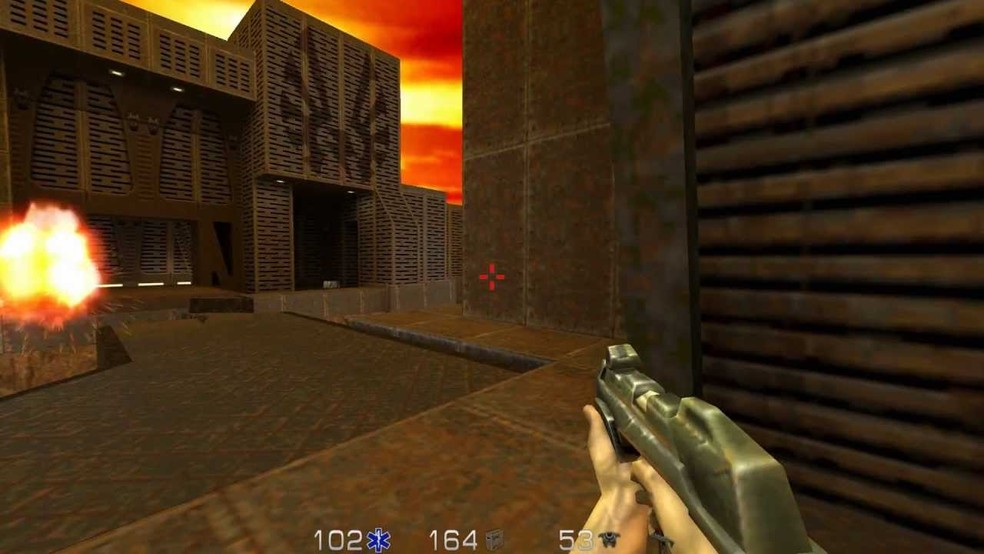 Quake II, lançado em dezembro de 1997 — Foto: Reprodução/Quake